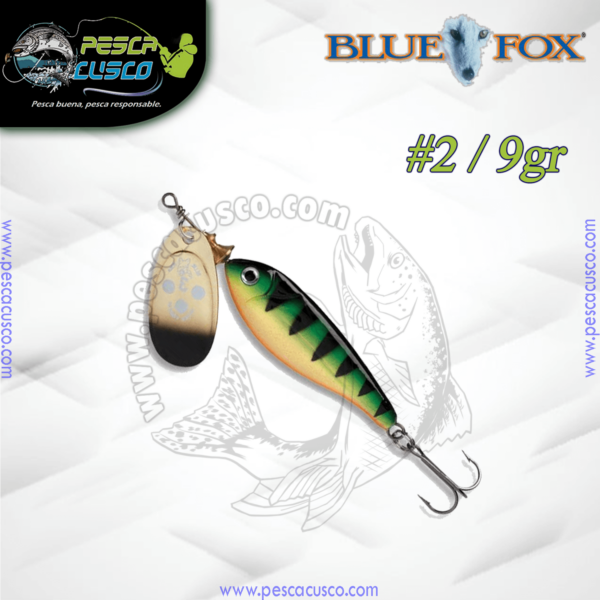 Mariposa Spinners Blue Fox Minnow Super Vibrax #2 - 9 Gramos - GP